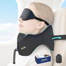 Almofada de pescoço para viagem Doosmile em espuma viscoelástica com suporte 360