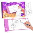 Almofada de rastreamento IMAGE Light Up 36 x 22 cm rosa, alimentada por bateria