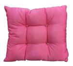 Almofada de Seda cor Rosa Chiclete com Captone