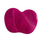 Almofada De Silicone Em Formato De Maçã Para Limpeza De Pincéis De Maquiagem Com Ventosa Para