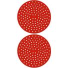 Almofada De Silicone Para Fogão De Indução 2 Peças Vermelho