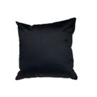 Almofada de Veludo Liso Preto