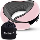 Almofada de viagem de pescoço FlyHugz Memory Foam para adultos e crianças