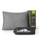 Almofada de viagem viscoelástica PEUJEW Small Shredded Grey