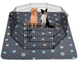 Almofada de xixi lavável para cachorros Aitmexcn 92x104cm, 2 peças à prova d'água