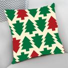 Almofada Decorativa 40x40 Cheia p/ Natal Pinheiros de Natal