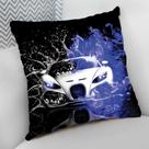 Almofada Decorativa 40x40 Cheia Personalizado Carro Tunado Tunnig Água e Fogo