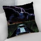 Almofada Decorativa 40x40 Cheia Personalizado Carro Tunado Tunnig Raios Azul