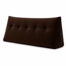 Almofada Decorativa Cabeceira Bella Encosto Apoio de Lombar 160cm Queen Suede Marrom - Monari Design