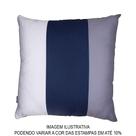 Almofada Decorativa- Capa Pantone-Grafite , Azul e Branco-45 x 45 cm
