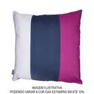 Almofada Decorativa - Capa Pantone- Pink, Azul e Branco -45 x 45 cm