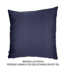 Almofada Decorativa- Capa Santa Helena- Lisa Azul Marinho-50x50 cm