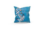 Almofada Decorativa Cheia c/ Zíper 25x25 Âncora