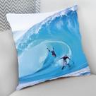 Almofada Decorativa Cheia c/ Zíper 25x25 cm Náutico Oceania Praia Mar