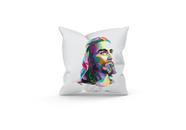Almofada Decorativa Cheia c/ Zíper 25x25 Jesus Pop Art