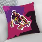 Almofada Decorativa Cheia c/ Zíper 25x25 Skate SK8 Skateboarding