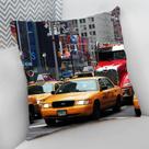 Almofada Decorativa Cheia c/ Zíper 25x25cm, New York