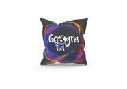 Almofada Decorativa Cheia c/ Zíper 40x40 Geografia