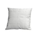 Almofada Decorativa de Couro Legítimo 45x45cm Bella Branco - Mozzelar Almofada Decorativa de Couro Legítimo 45x45cm Bella Branco - Mozzelar