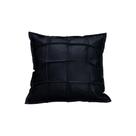 Almofada Decorativa de Couro Legítimo 50x50cm Luiza Azul Marinho - Mozzelar Almofada Decorativa de Couro Legítimo 50x50cm Luiza Azul Marinho - Mozzelar