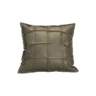 Almofada Decorativa de Couro Legítimo 50x50cm Luiza Fendi - Mozzelar