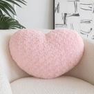 Almofada Decorativa em Formato de Coração Rosa ZCNYCLAM (50x40cm)