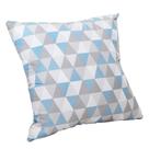 Almofada Decorativa Estampada Losango Azul