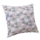 Almofada Decorativa Estampada Losango Rosa