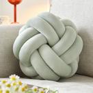 Almofada decorativa Knot Ball VBGYA Sage Green 20 cm de pelúcia