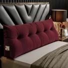 Almofada Decorativa Mel Queen 160cm Suede Cor:BordôDesenho do tecido:Liso