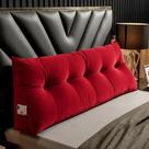 Almofada Decorativa Mel Queen 160cm Suede Cor:VermelhoDesenho do tecido:Liso