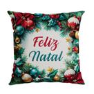 Almofada Decorativa Natalina Feliz Natal 43cmx43cm