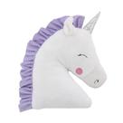 Almofada decorativa NoJo Shaped Plush Sherpa Unicorn 14x16in