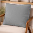 Almofada Decorativa Shine Cheia Fofinha Com Zíper 46x60 Tecido Bouclé Para Sofá Cama Poltrona Enchimento Fibra Mista