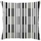 Almofada Decorativa Zig Zag Cinza Listras Geométrica C/ Refil 45x45 cm