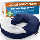 Almofada Donut 5 STARS UNITED para hemorróidas e cóccix azul