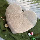 Almofada EastTree Heart - Pelúcia Sherpa Off White 38x45cm