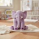 Almofada Elefante De Pelúcia Plush 45cm Para Bebê Cor Lilás