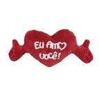 Almofada em formato de coração com braços abertos de poliester - 44cm