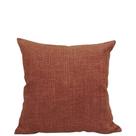 Almofada em linho liso malaga terracota 50x50