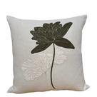 Almofada em linho lotus botanico verde 50x50