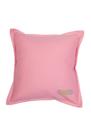 Almofada em pesponto 25 cm x 25 cm rosa