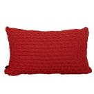 Almofada em Tricot Coral Entrelace Retangular Almofada em Tricot Coral Entrelace Retangular