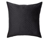 Almofada em Veludo Zig Zag Preto