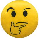 Almofada Emoji Pelúcia 28cm desconfiado