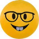Almofada Emoji Pelúcia 28cm nerd
