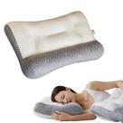 Almofada Ergonômica Travesseiro Dores Pescoço Ombro Cor:Branco