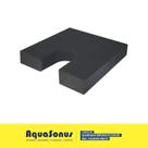 Almofada Espuma para Coccix material sintético Preto