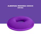 Almofada espuma redonda coccix revestida em poliamida