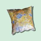 Almofada Estampada Flores 40x40 em espuma de flocos com tecido de Poliéster - Rose Cortinas